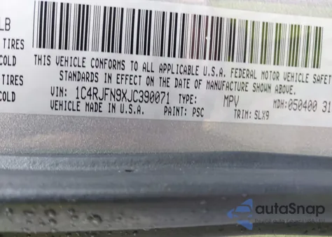 2018 Jeep Grand Cherokee Trackhawk 4X4 из США, поврежденный, VIN 1C4RJFN9XJC390071